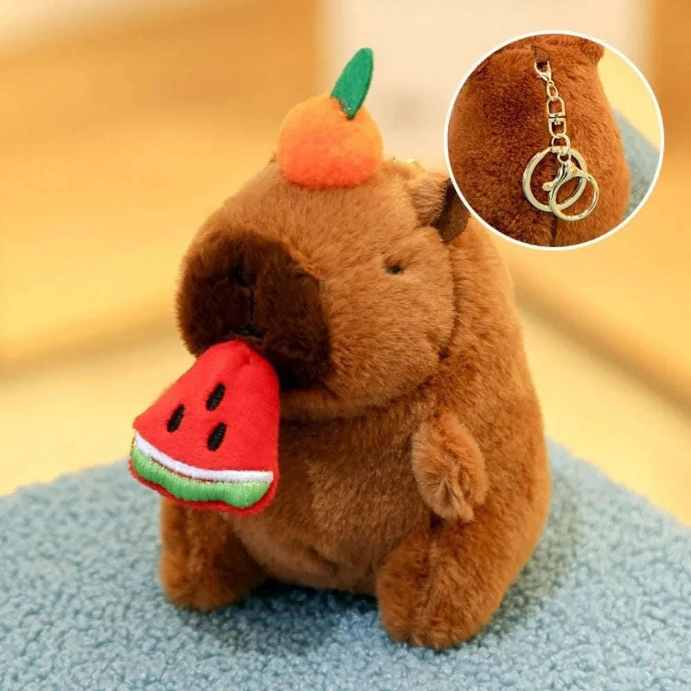 Cute Capybara Plush Toy Hoodie with Wings-Blue-Hoodie C
