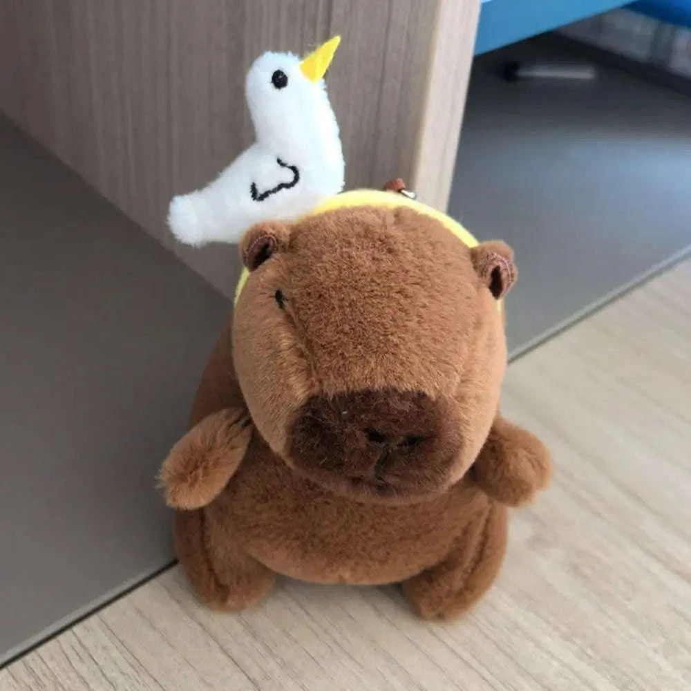Cute Capybara Plush Toy Hoodie with Wings-Blue-Hoodie C
