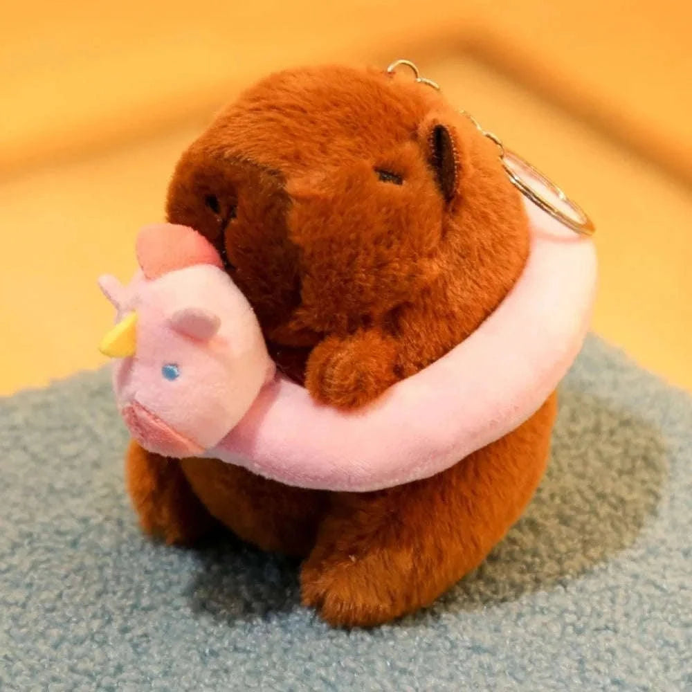 Cute Capybara Plush Toy Hoodie with Wings-Blue-Hoodie C