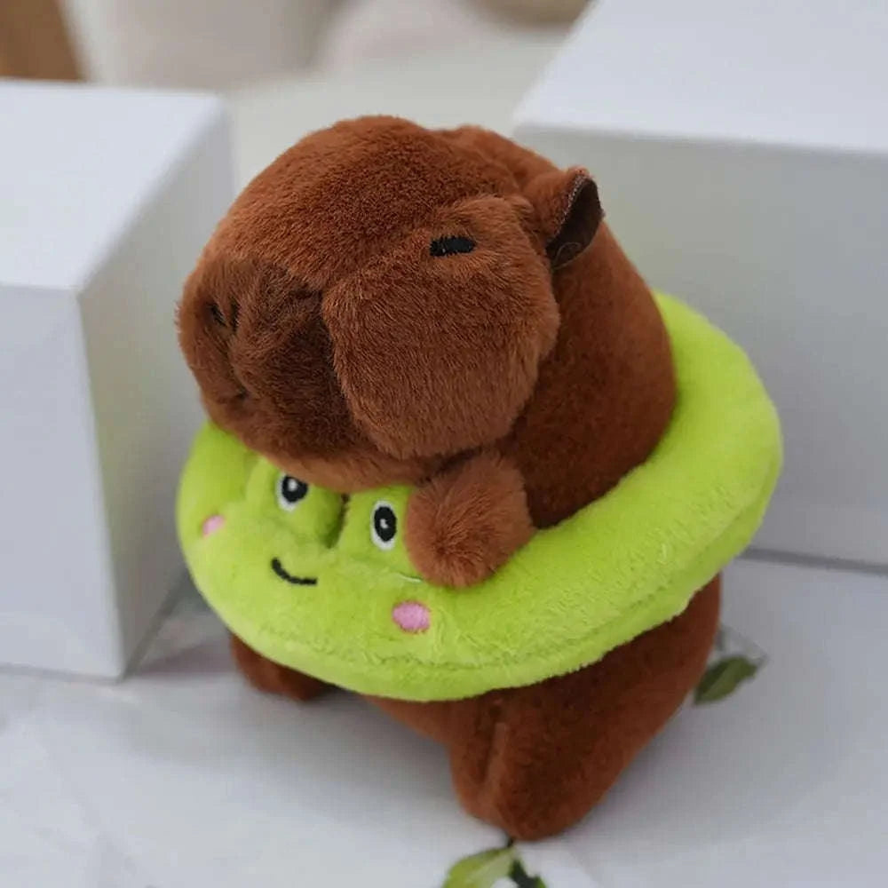 Cute Capybara Plush Toy Hoodie with Wings-Blue-Hoodie C