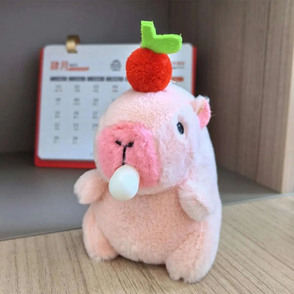 Cute Capybara Plush Toy Hoodie with Wings-Blue-Hoodie C