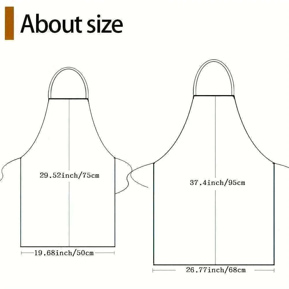 Cute Cat Pattern Kitchen Apron with Hearts & Stars Design-B / 50x75cm