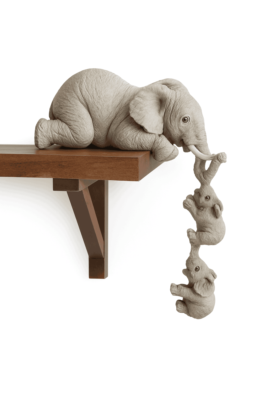 Cute Elephant Figurines Set for Warm, Charming Home Decor-Default Title