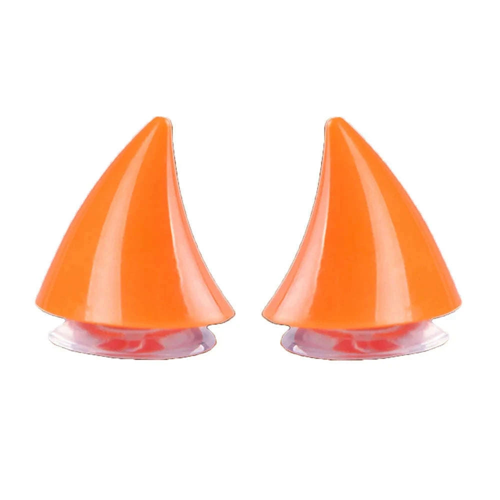 Cute Motorcycle Helmet Corner Horn Decoration-Black