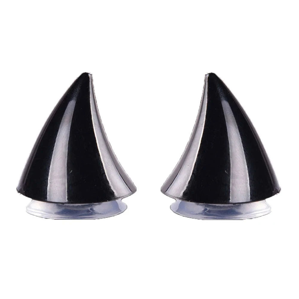 Cute Motorcycle Helmet Corner Horn Decoration-Black