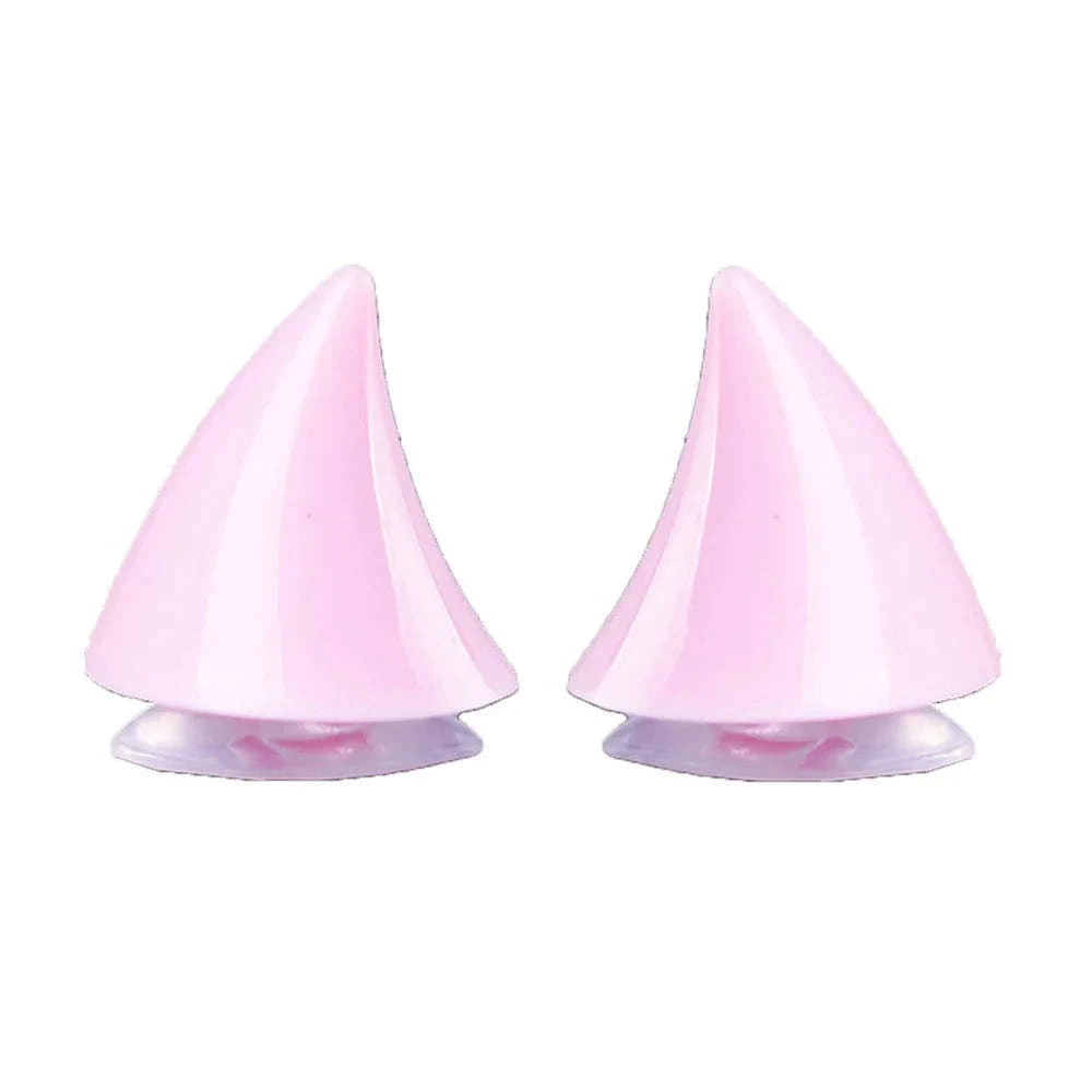 Cute Motorcycle Helmet Corner Horn Decoration-Black