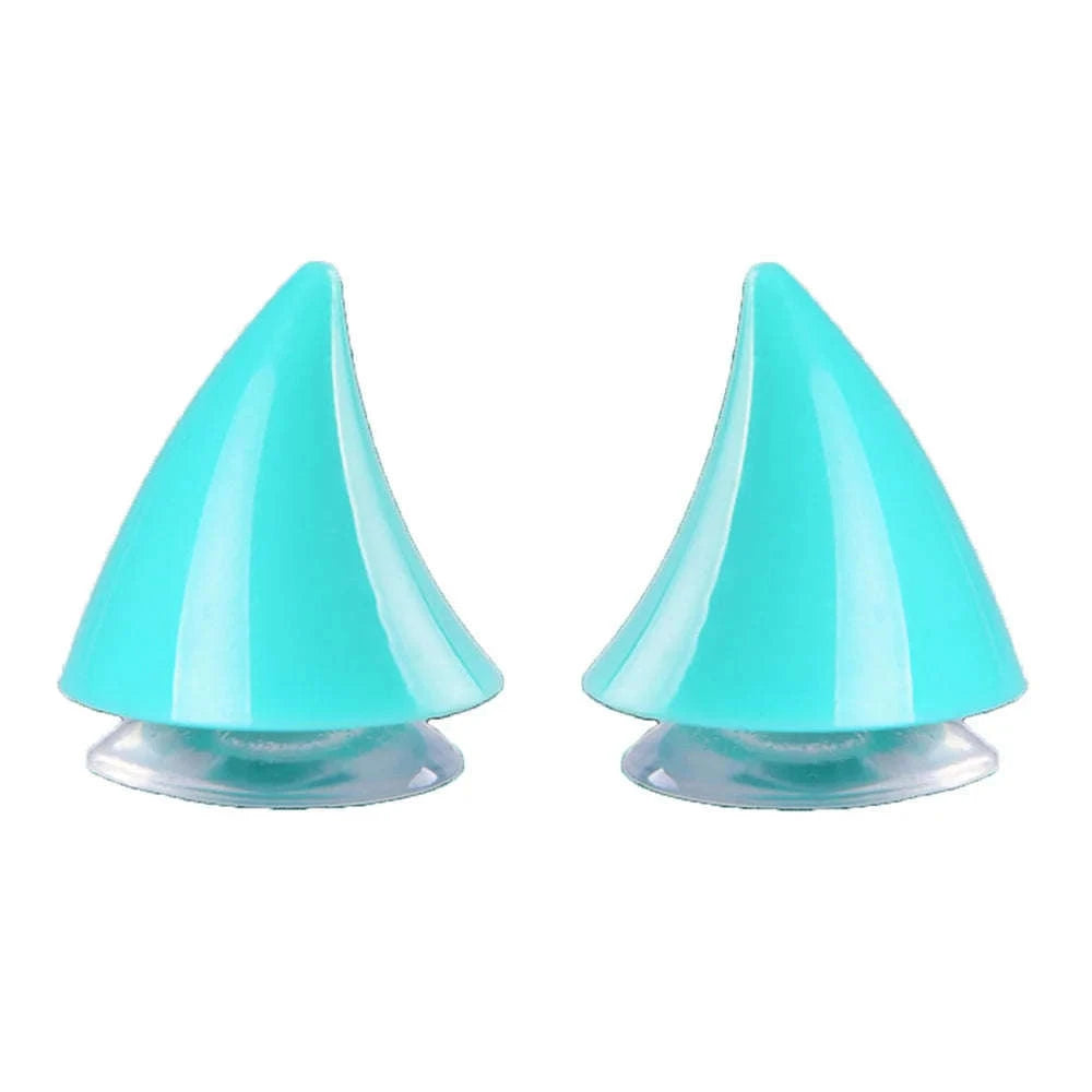 Cute Motorcycle Helmet Corner Horn Decoration-Black