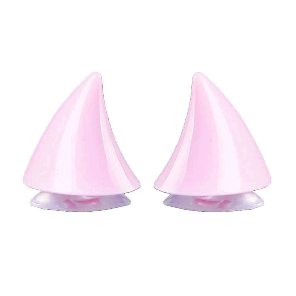 Cute Motorcycle Helmet Corner Horn Decoration for Bold Style-Black