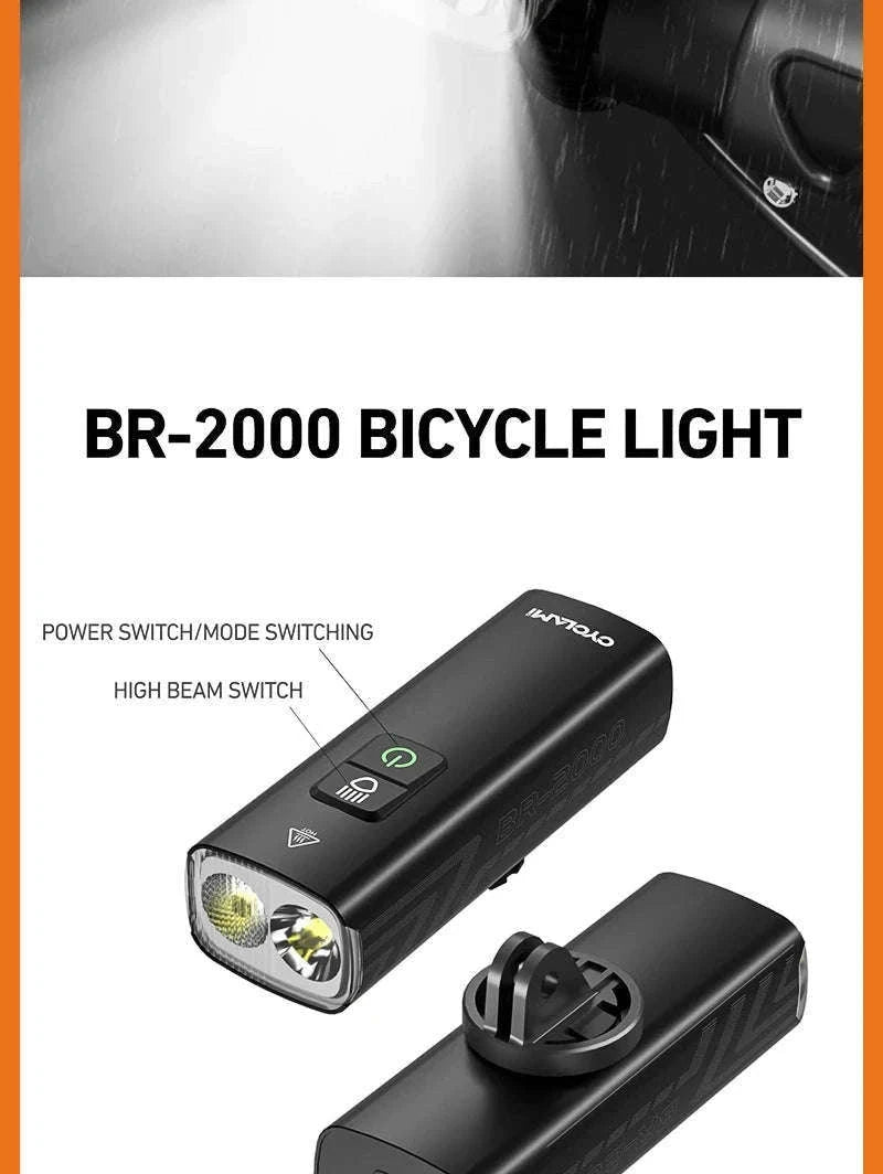 CYCLAMI 1000LM Rechargeable Bike Light for Safer Night Rides-BR1000 S2 Taillight