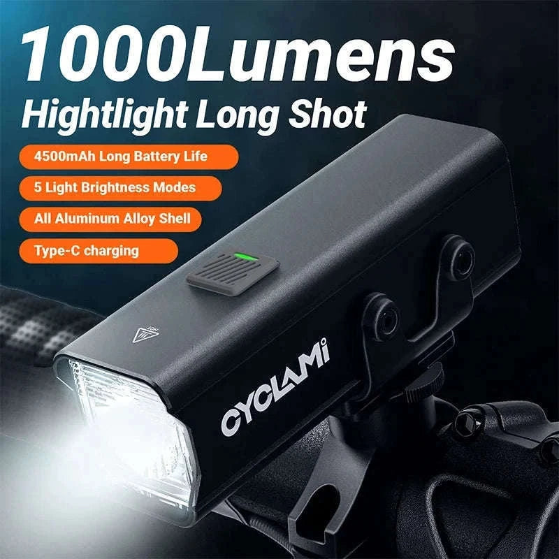 CYCLAMI 1000LM Rechargeable Bike Light for Safer Night Rides-BR1000 S2 Taillight