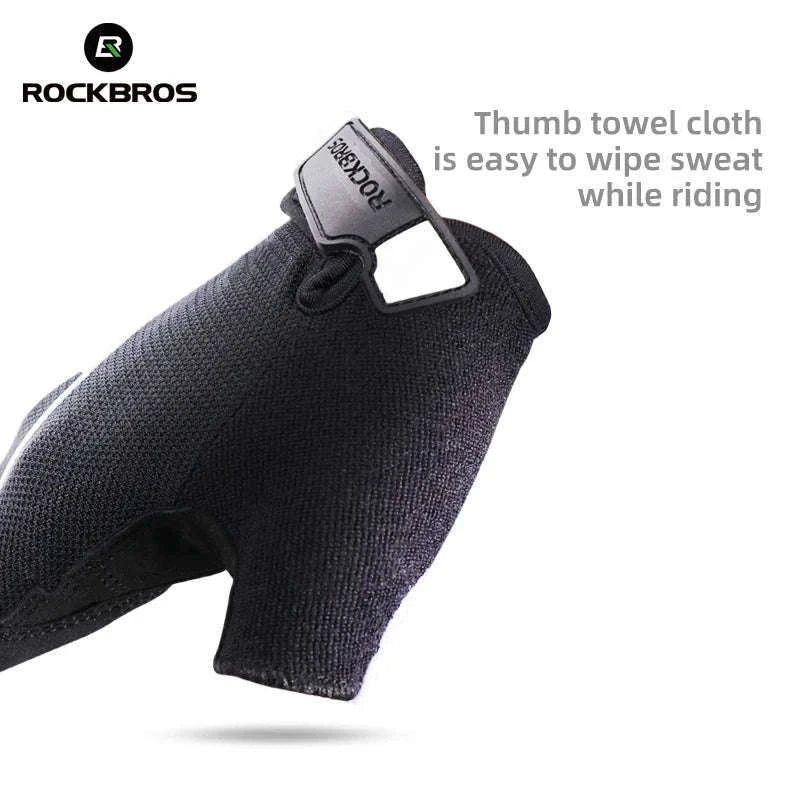 Cycling Gloves Shockproof Foam Padded Half Finger Anti-Slip Grip-S107 / S