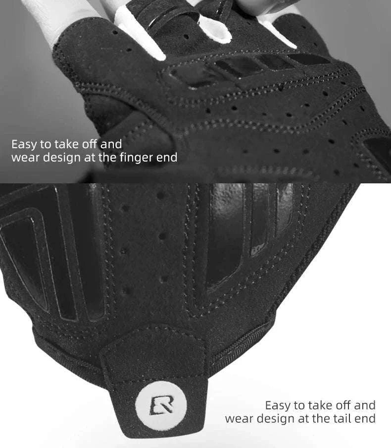 Cycling Gloves Shockproof Foam Padded Half Finger Anti-Slip Grip-S107 / S