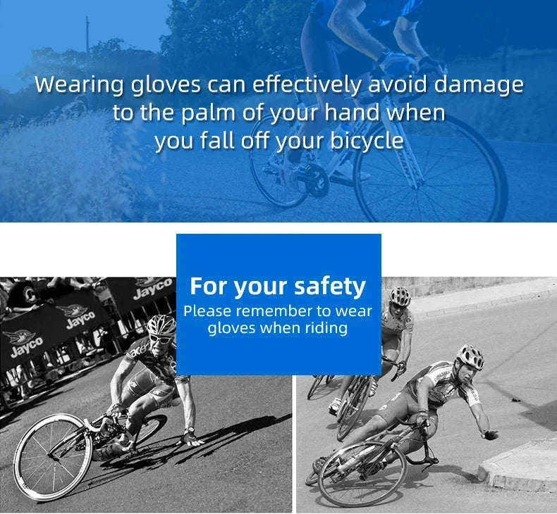 Cycling Gloves Shockproof Foam Padded Half Finger Anti-Slip Grip-S107 / S