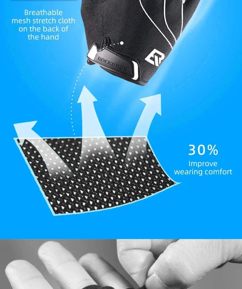 Cycling Gloves Shockproof Foam Padded Half Finger Anti-Slip Grip-S107 / S