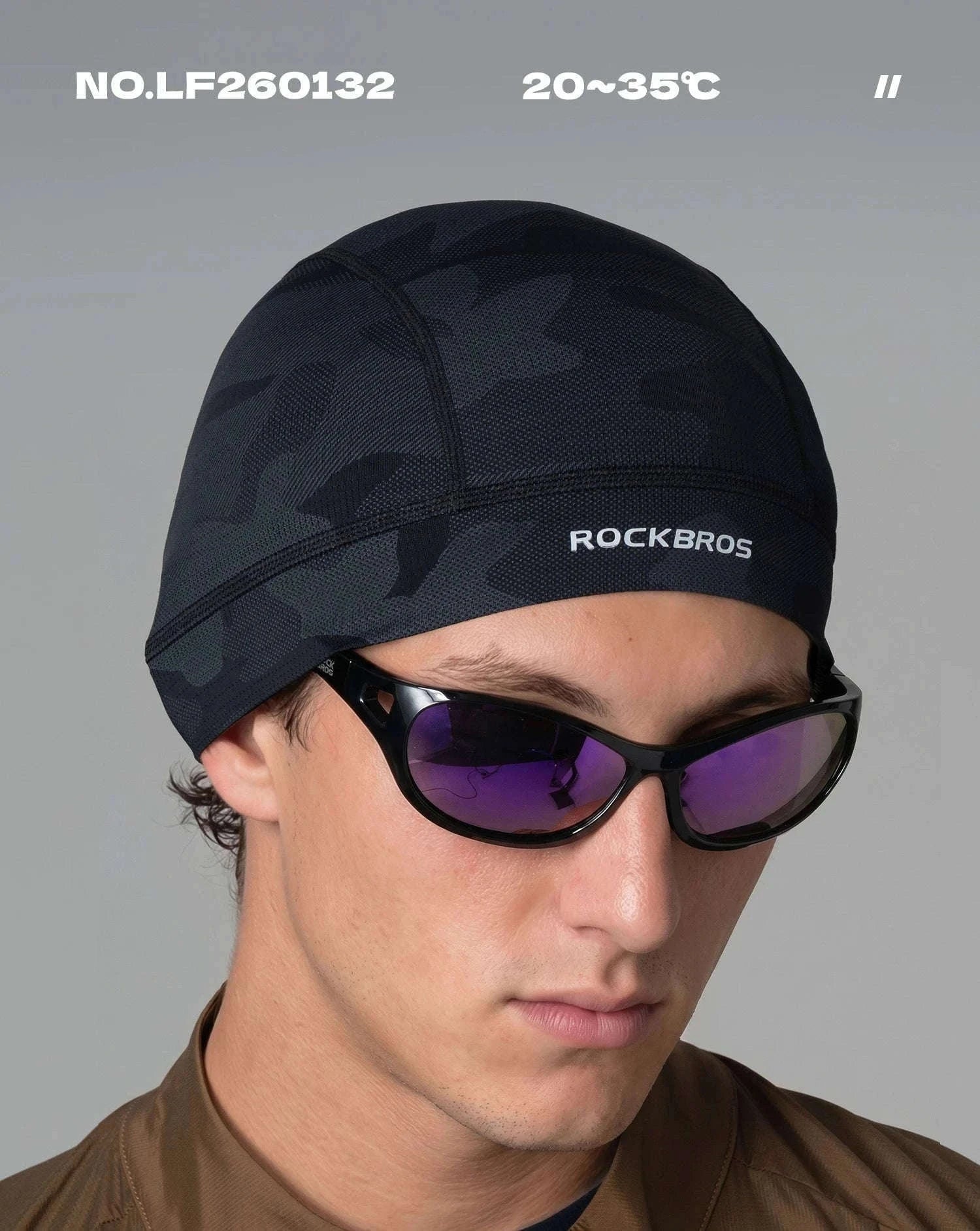 Cycling Head Cover Inner Cap for Helmet Comfort-LF260132-BK 1pcs