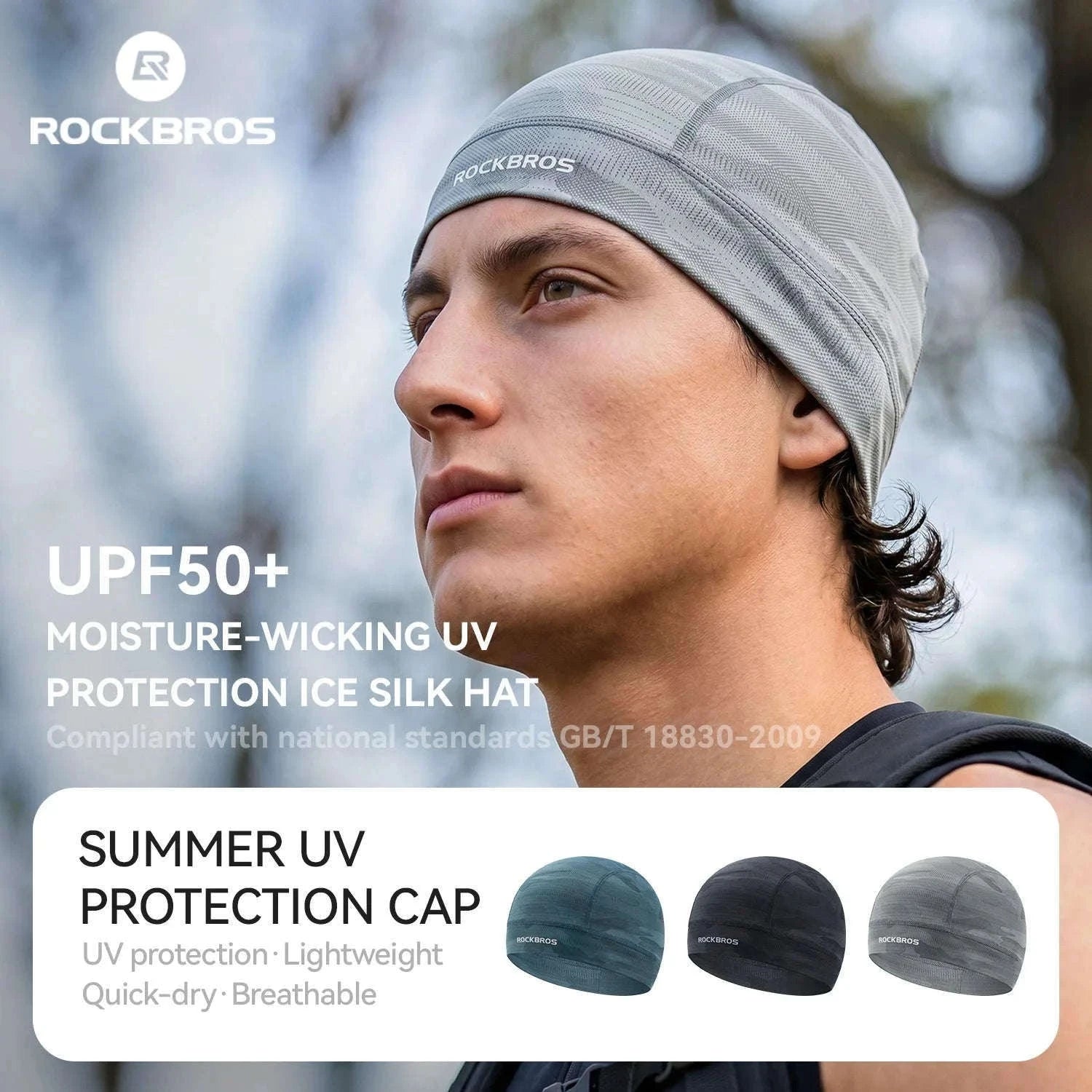 Cycling Head Cover Inner Cap for Helmet Comfort-LF260132-BK 1pcs