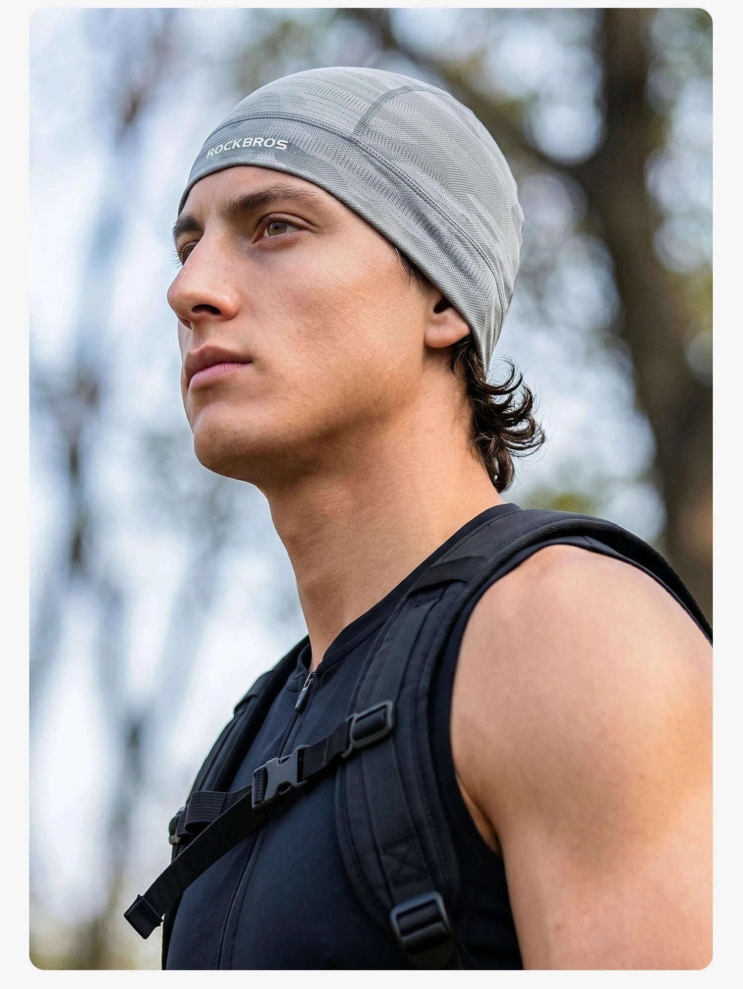 Cycling Head Cover Inner Cap for Helmet Comfort-LF260132-BK 1pcs