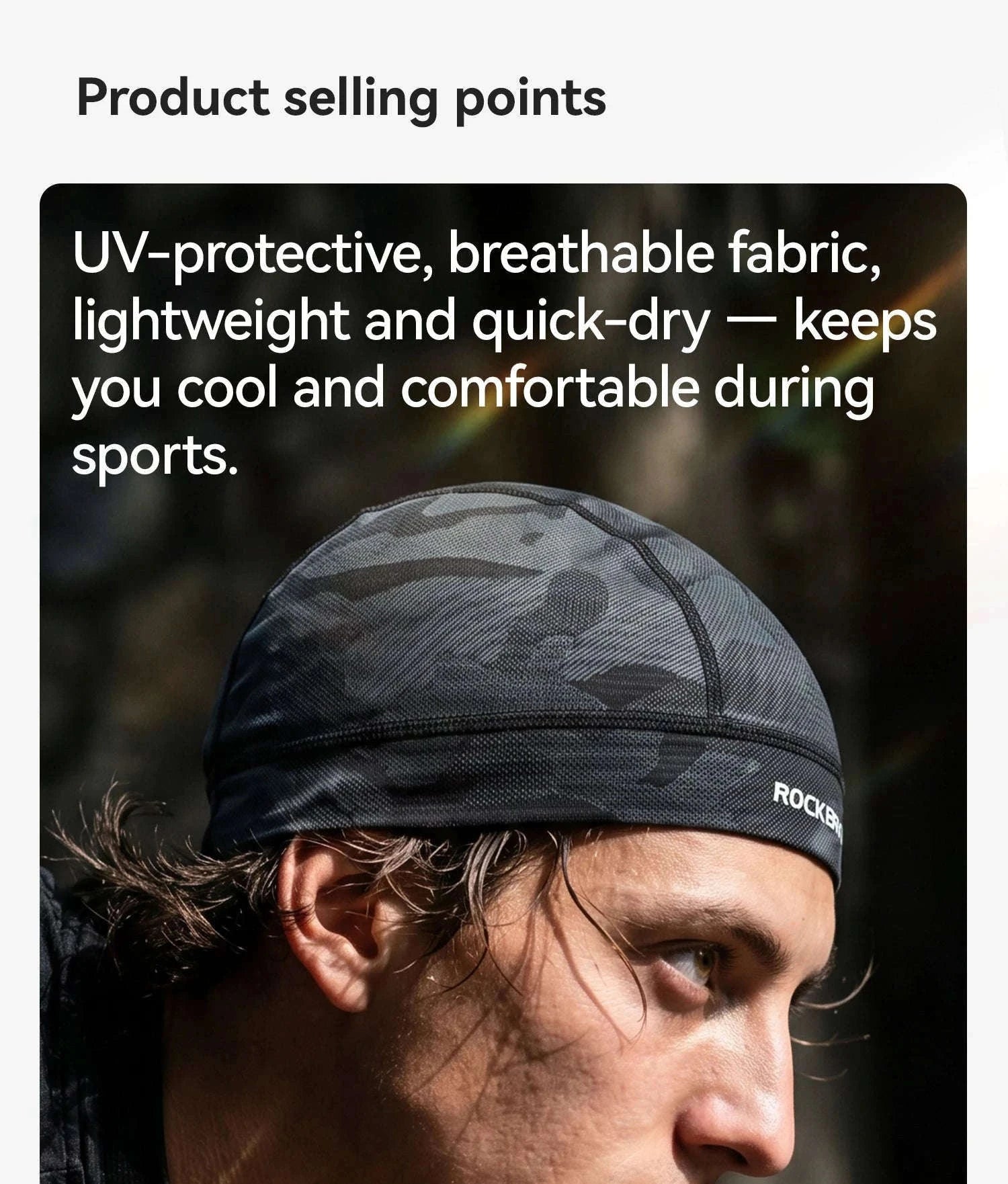 Cycling Head Cover Inner Cap for Helmet Comfort-LF260132-BK 1pcs