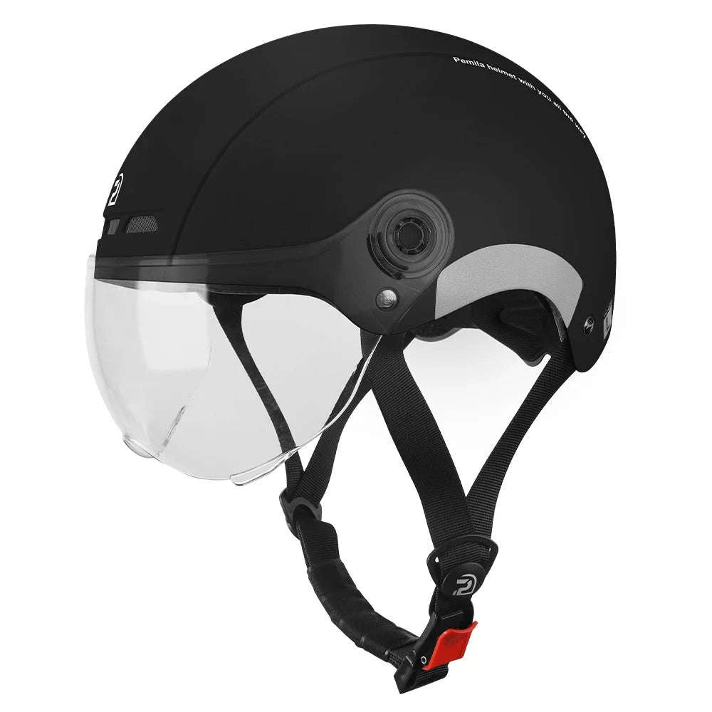 Cycling Helmet with Goggles & Ear Protection-V08-Khaki-Gray / 55-62CM