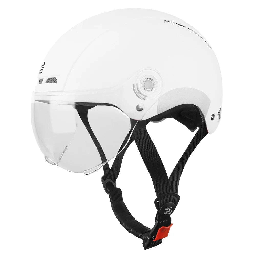 Cycling Helmet with Goggles & Ear Protection-V08-Khaki-Gray / 55-62CM