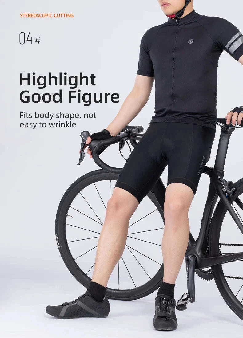 Cycling Shorts with 3D Gel Pad Breathable Quick-Dry Bike Tights-Asia XXL(EUR Size)