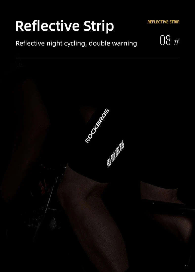 Cycling Shorts with 3D Gel Pad Breathable Quick-Dry Bike Tights-Asia XXL(EUR Size)