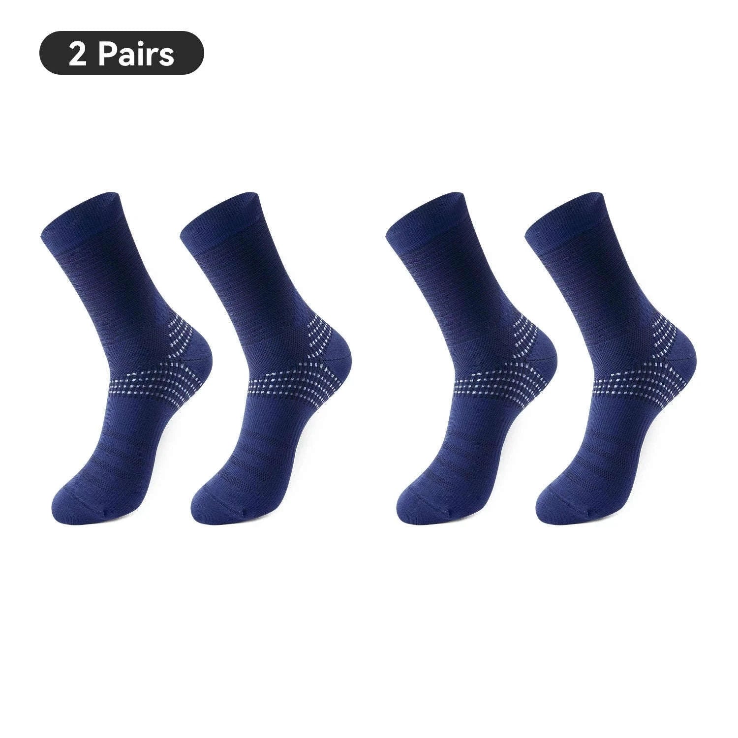 Cycling Socks Knee-High Breathable Stretch Sport Socks-2pairs 490068 / S(EUR 35-38)