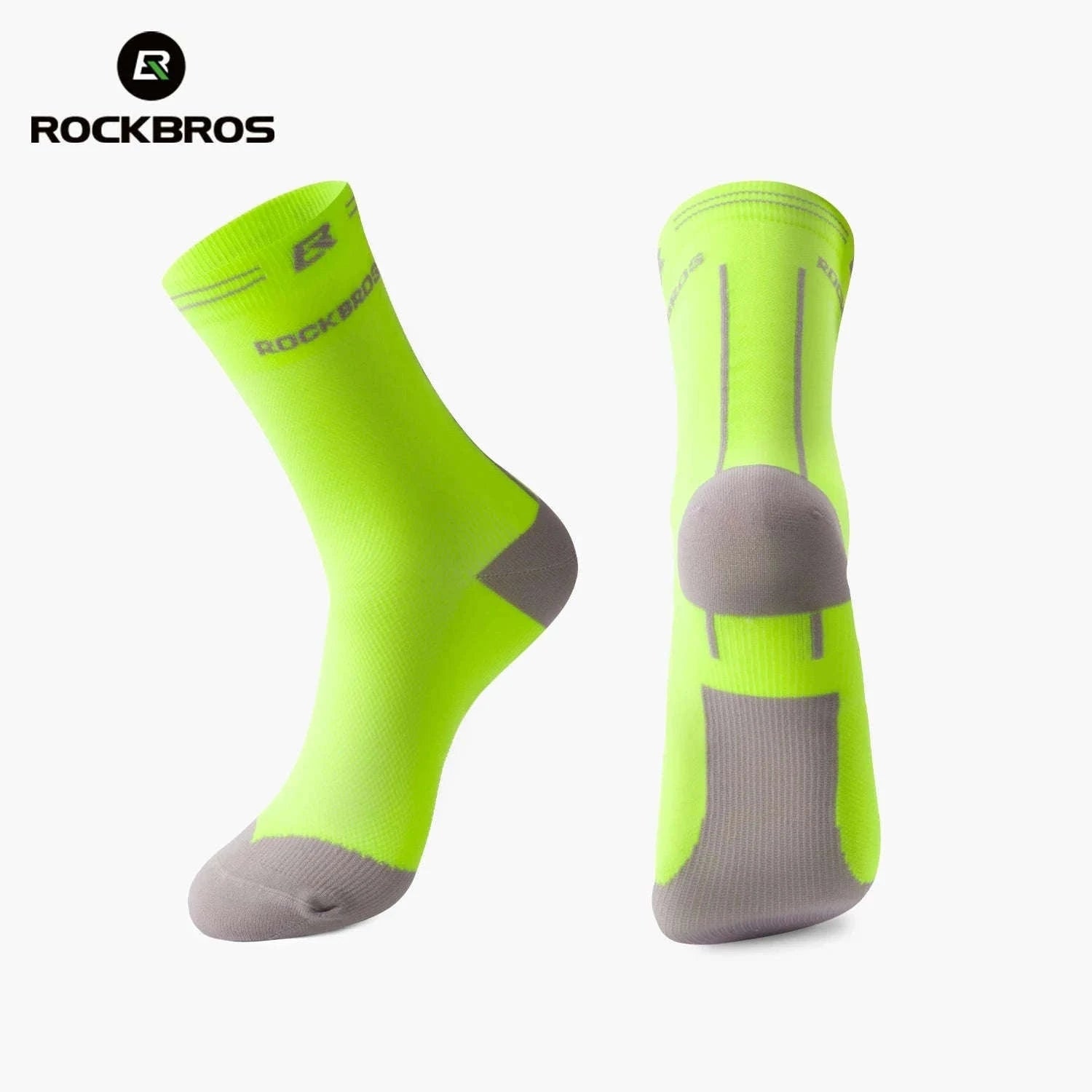 Cycling Socks Knee-High Breathable Stretch Sport Socks-2pairs 490068 / S(EUR 35-38)