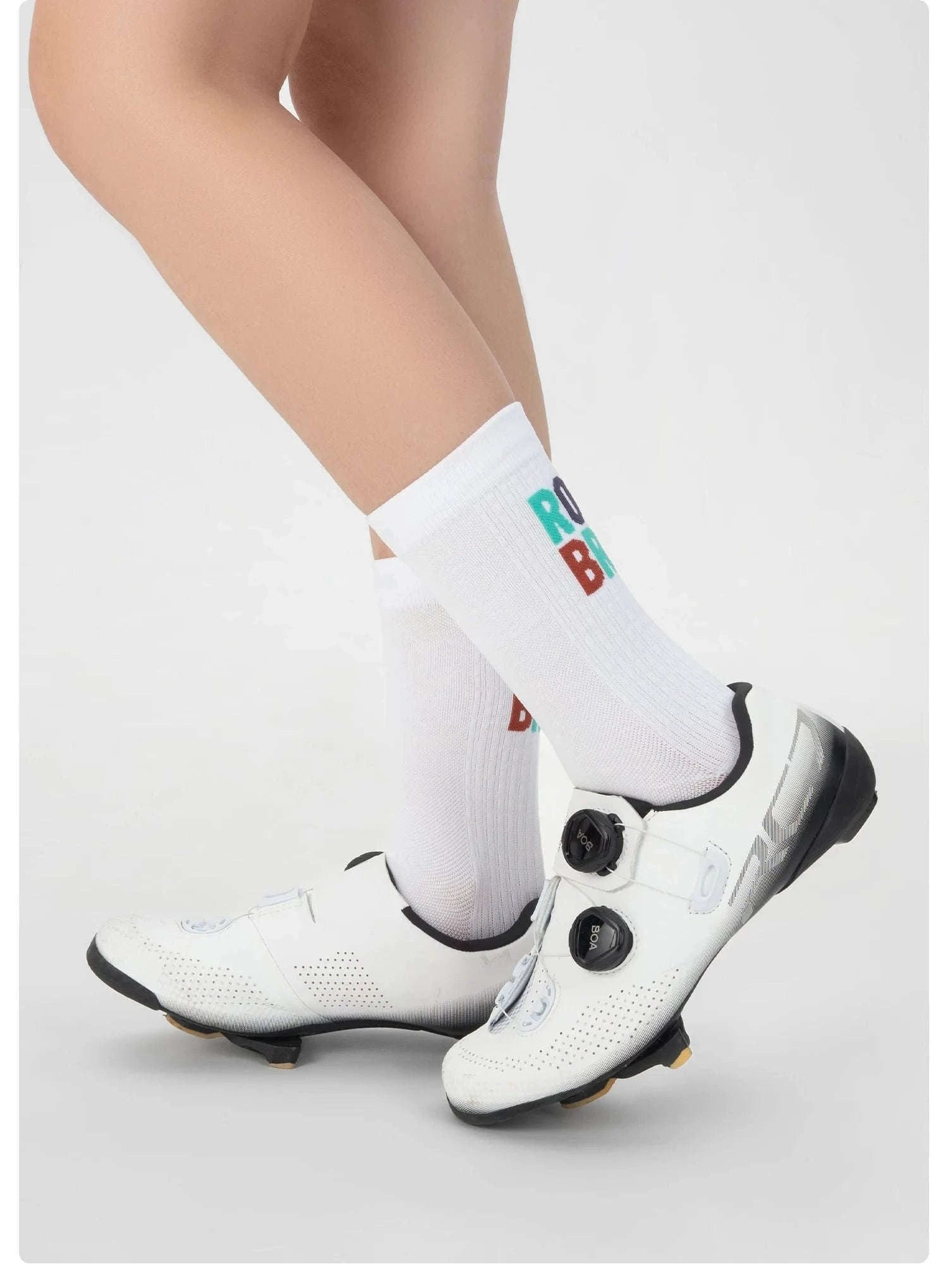 Cycling Socks Knee-High Breathable Stretch Sport Socks-2pairs 490068 / S(EUR 35-38)