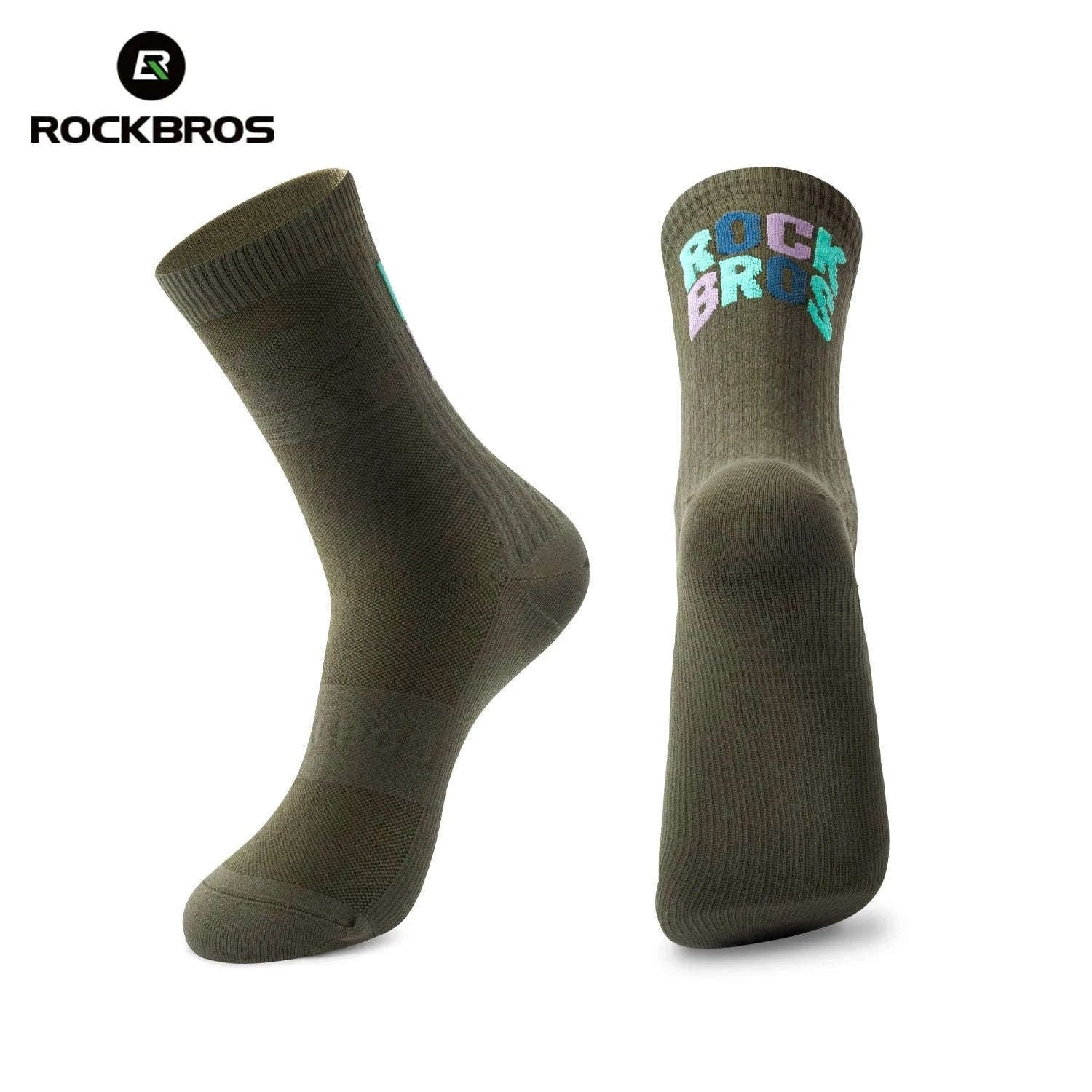 Cycling Socks Knee-High Breathable Stretch Sport Socks-2pairs 490068 / S(EUR 35-38)