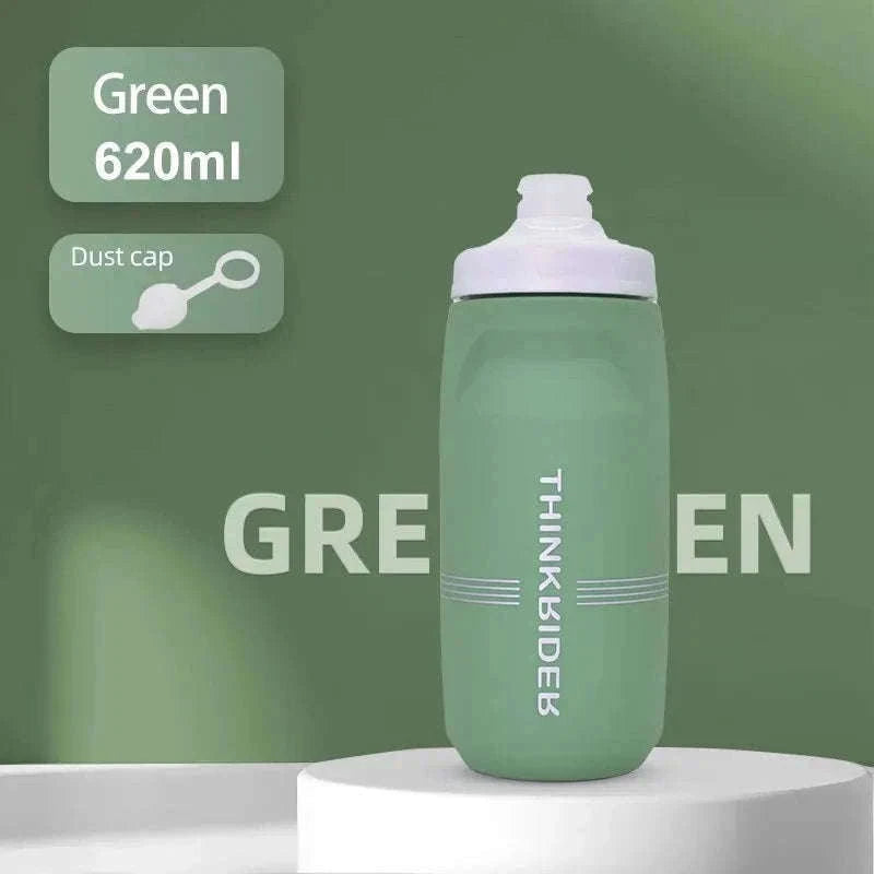 Cycling Water Bottle Leakproof Lightweight for Smooth Hydration-Atrovirens 620ml