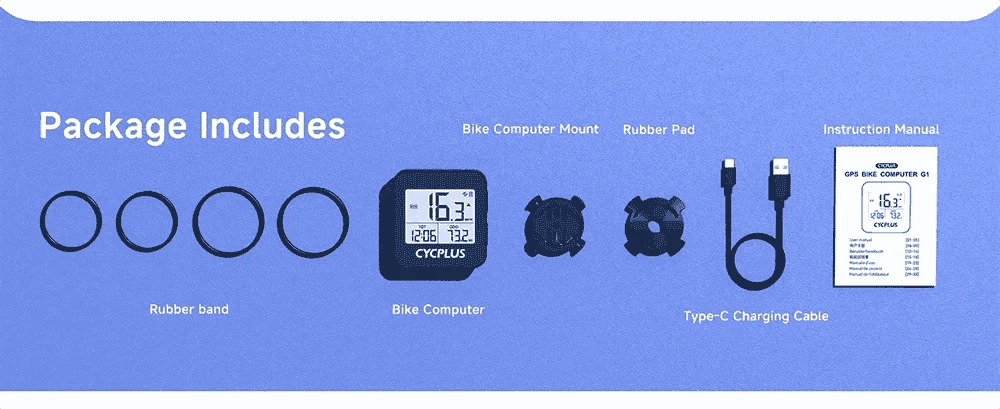 CYCPLUS GPS Bike Computer with IPX6 Waterproof Protection-G1 Z1