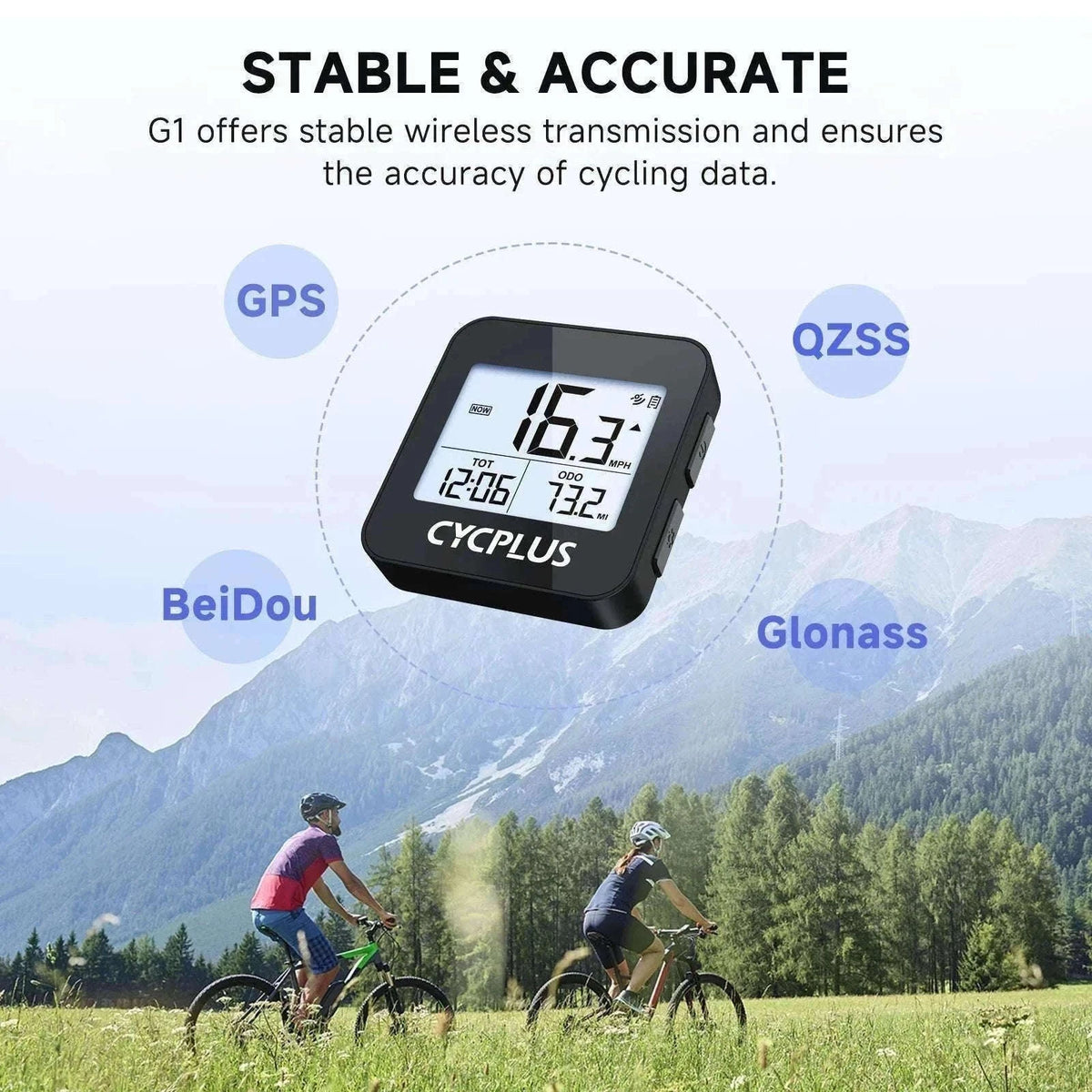 CYCPLUS GPS Bike Computer with IPX6 Waterproof Protection-G1 Z1