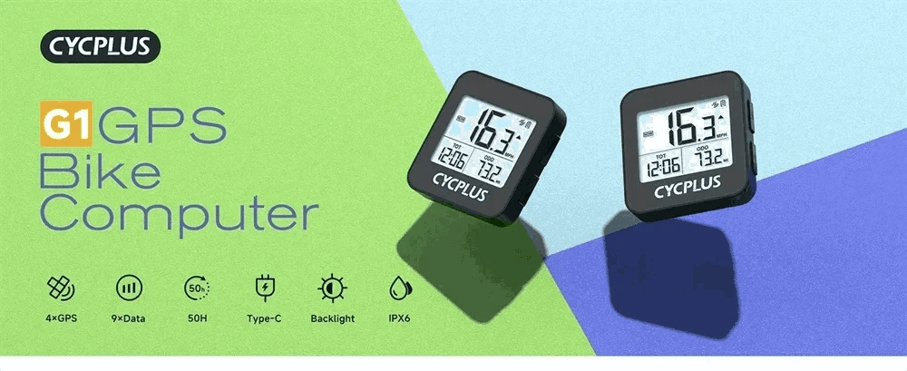 CYCPLUS GPS Bike Computer with IPX6 Waterproof Protection-G1 Z1