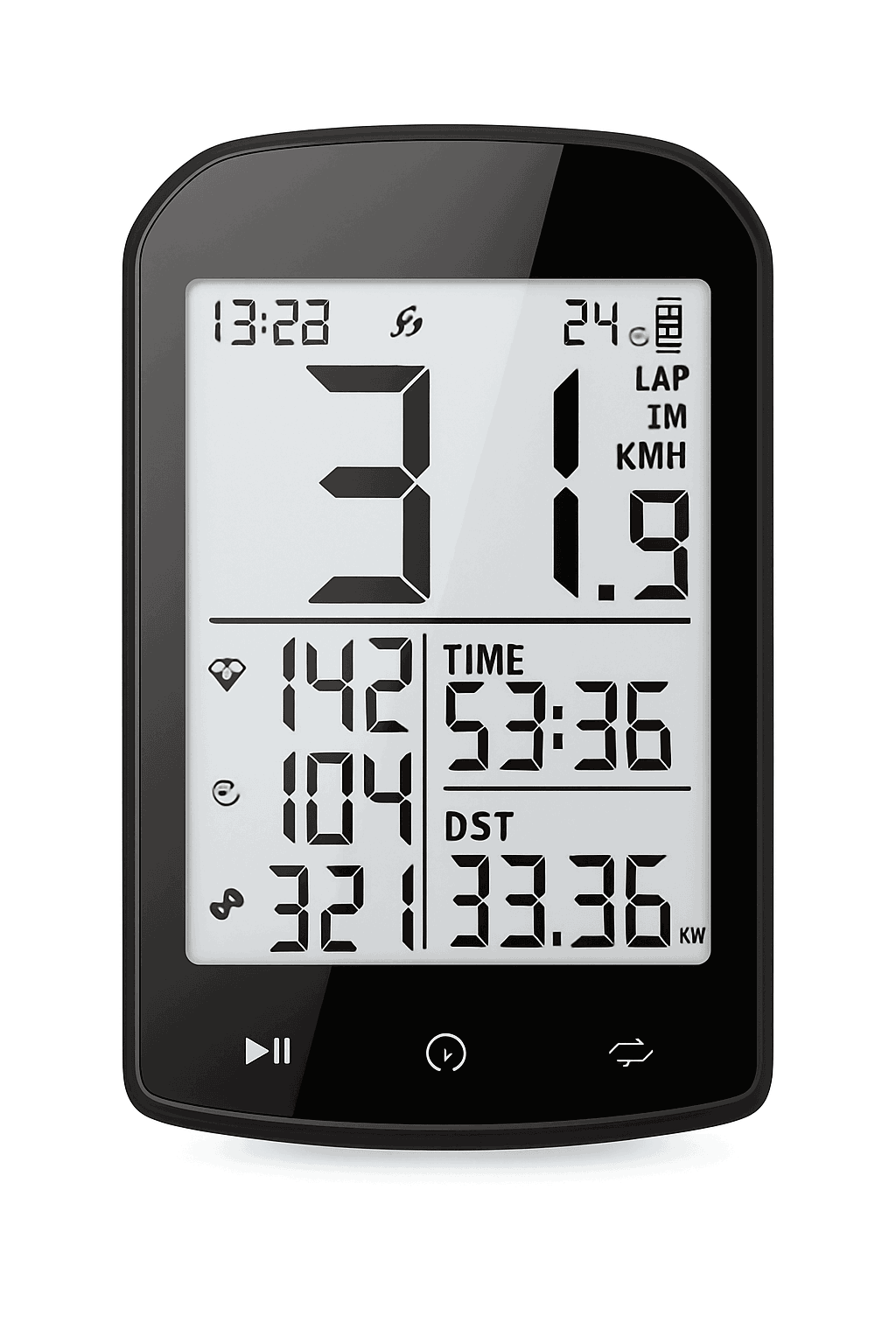 CYCPLUS M1 GPS Bicycle Computer with Bluetooth and ANT+-M1 C3x2 Z1