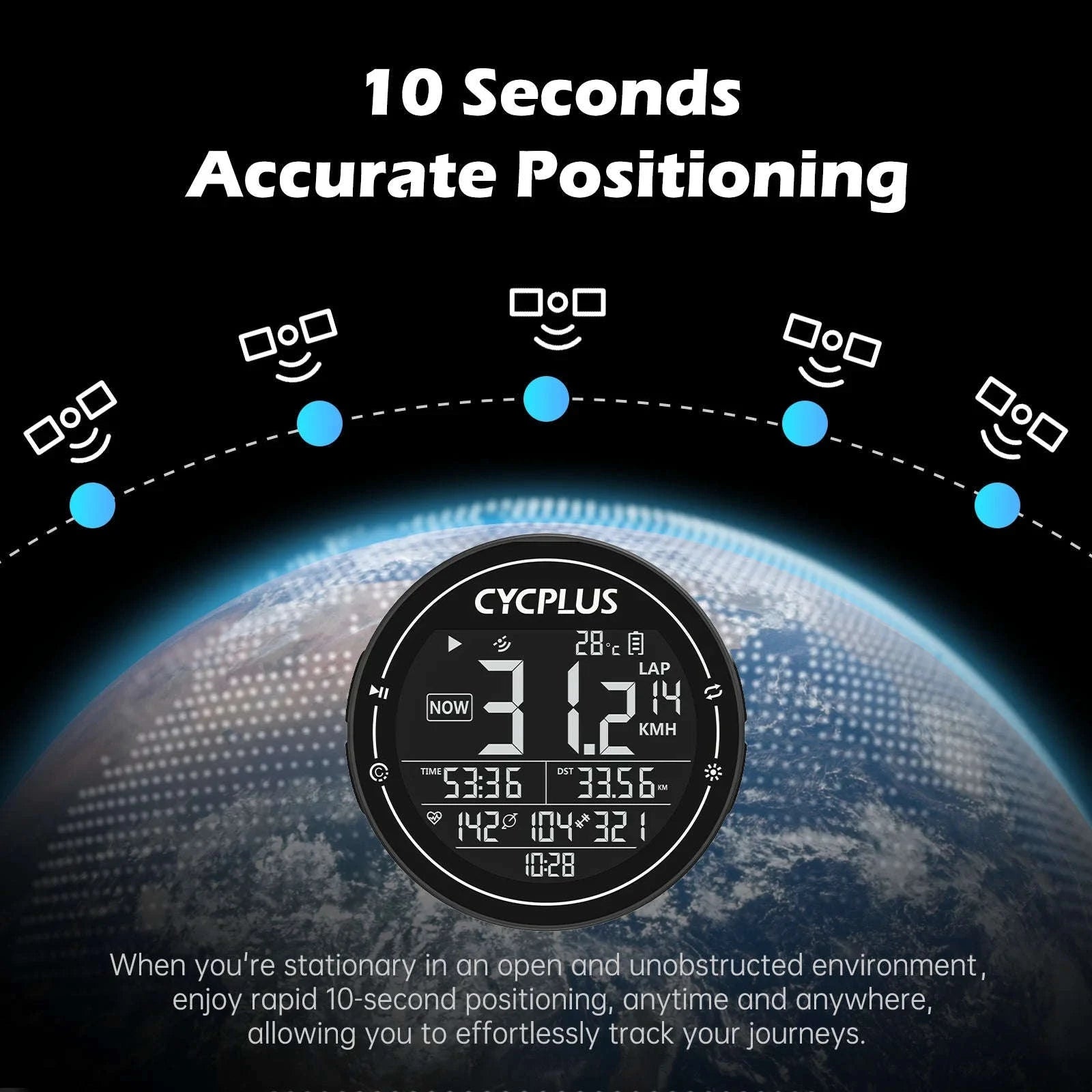 CYCPLUS M2 Wireless GPS Bicycle Computer-CYCPLUS M2