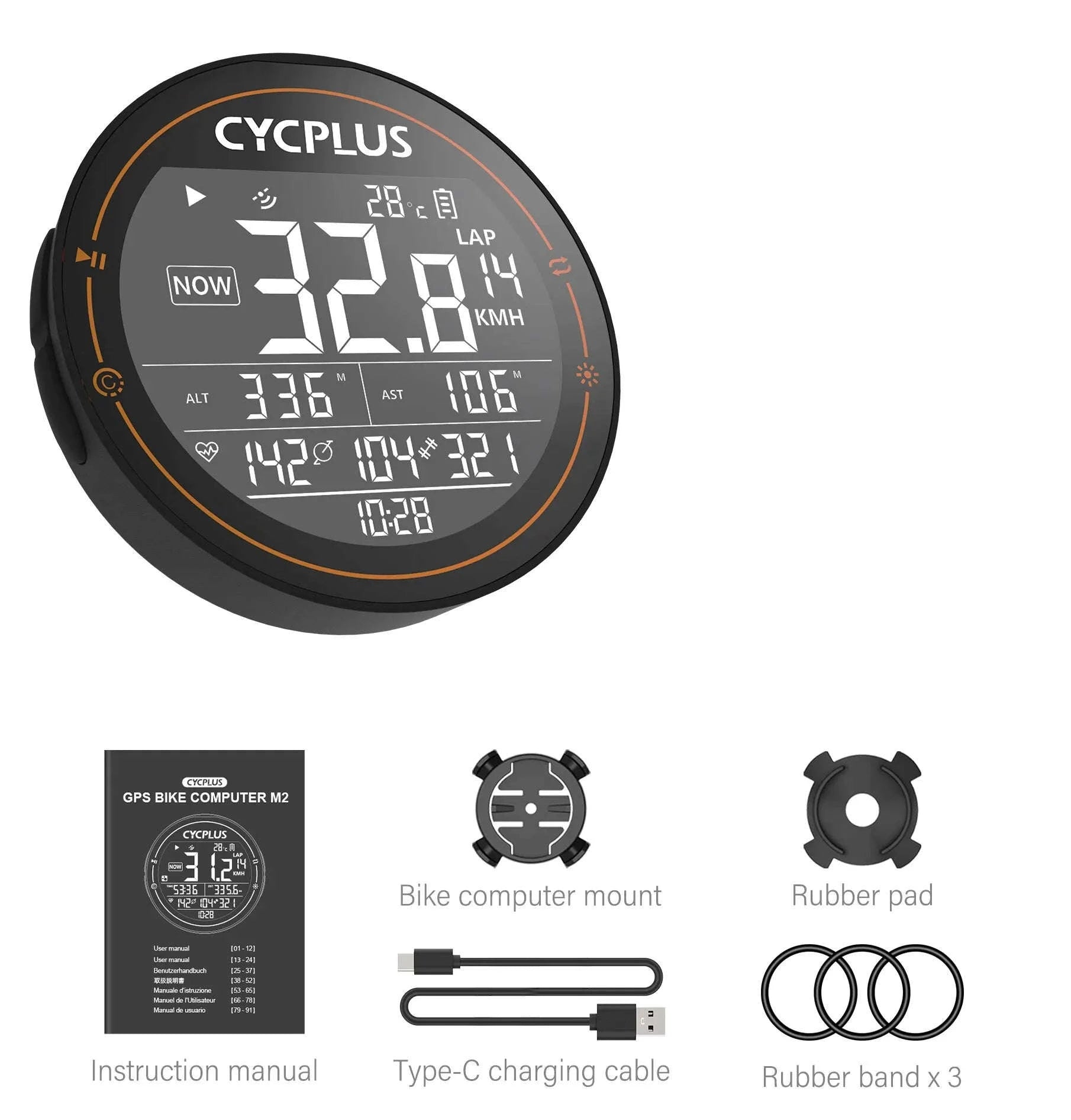 CYCPLUS M2 Wireless GPS Bicycle Computer-CYCPLUS M2