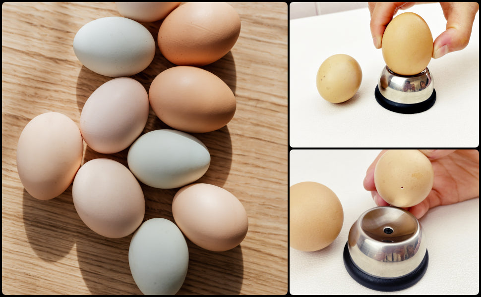 Leeseph Egg Piercer, Stainless Steel Needle Egg Hole Puncher Eggs Poacher Endurance Hole Seperater Bakery Kitchen Tool 