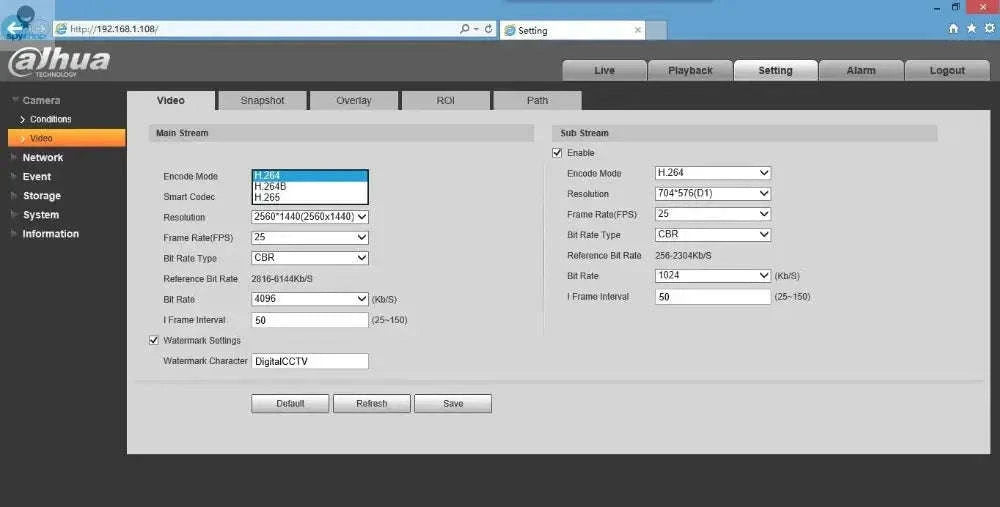Dahua IPC-HFW2441S-S WizSense Bullet Camera – 4MP PoE, IR30M, Outdoor Security-2.8mm / CHINA