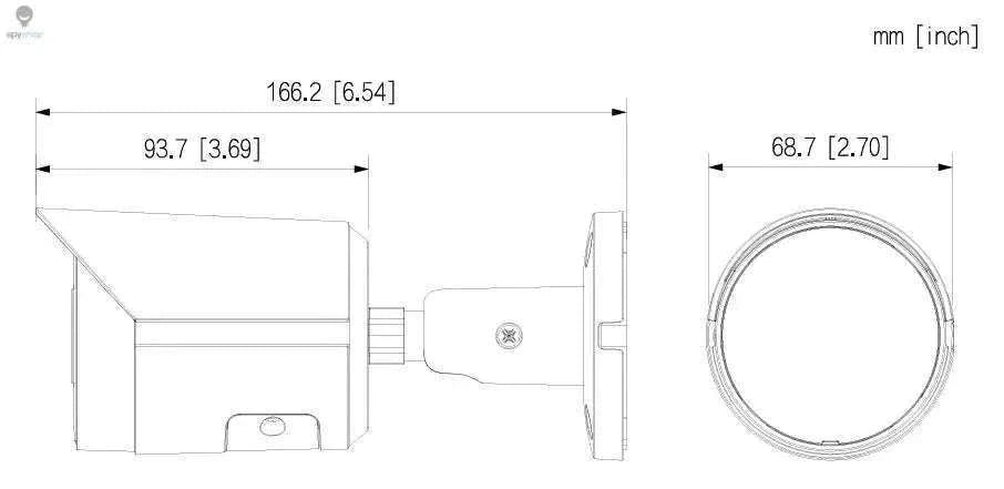 Dahua IPC-HFW2841S-S 8MP Bullet IP Camera with AI Detection-2.8mm / CHINA