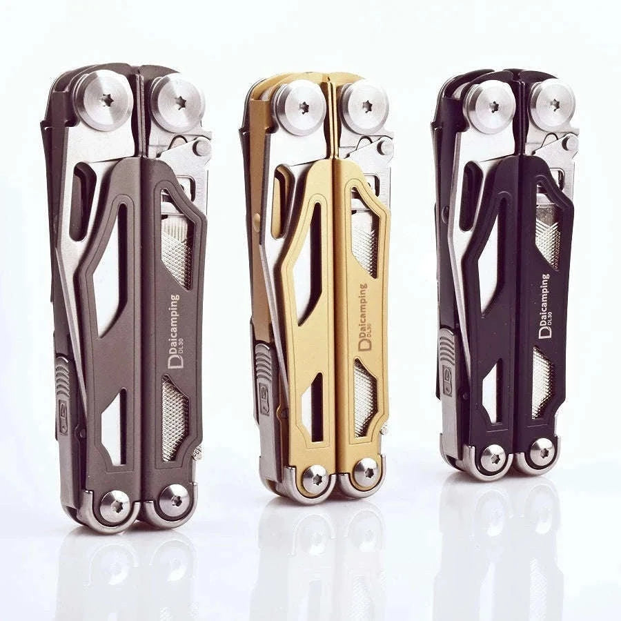 Daicamping DL30 21-in-1 Multitool for Camping and Repairs-DL30 full set silver / spain