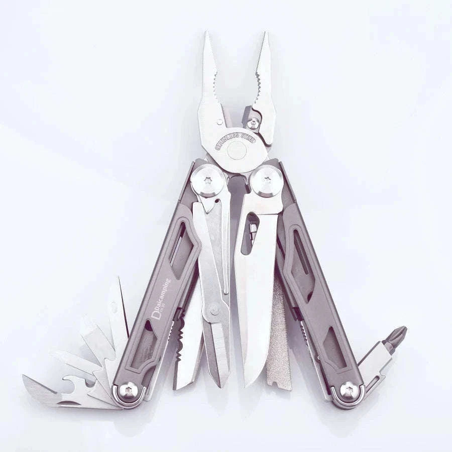Daicamping DL30 21-in-1 Multitool for Camping and Repairs-DL30 full set silver / spain