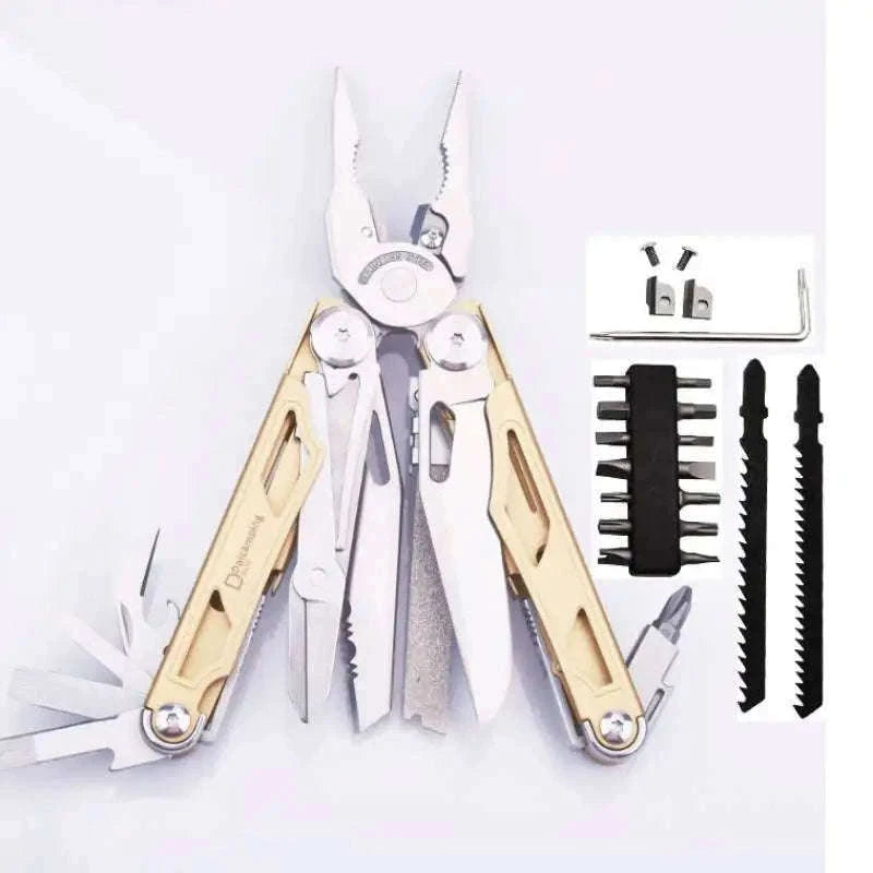 Daicamping DL30 21-in-1 Multitool for Camping and Repairs-DL30 full set silver / spain