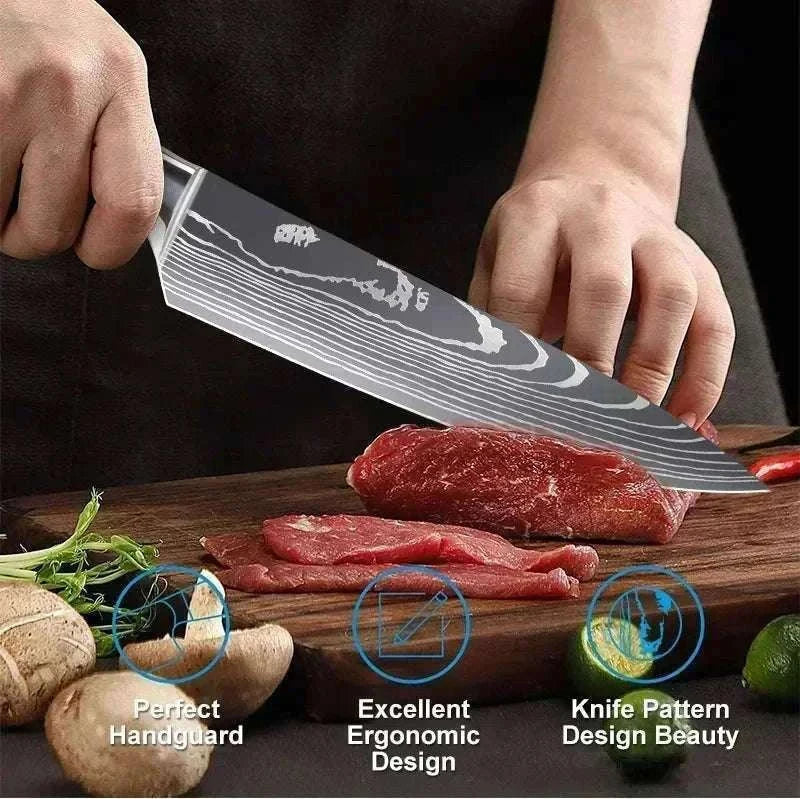 Damascus Kitchen Knife for Precise, Comfortable Daily Prep-5inch santoku knife