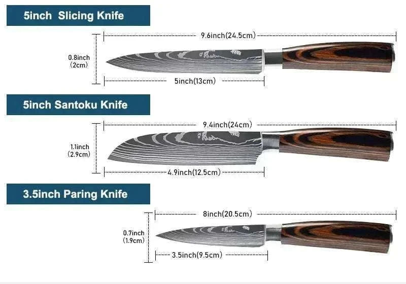 Damascus Kitchen Knife for Precise, Comfortable Daily Prep-5inch santoku knife