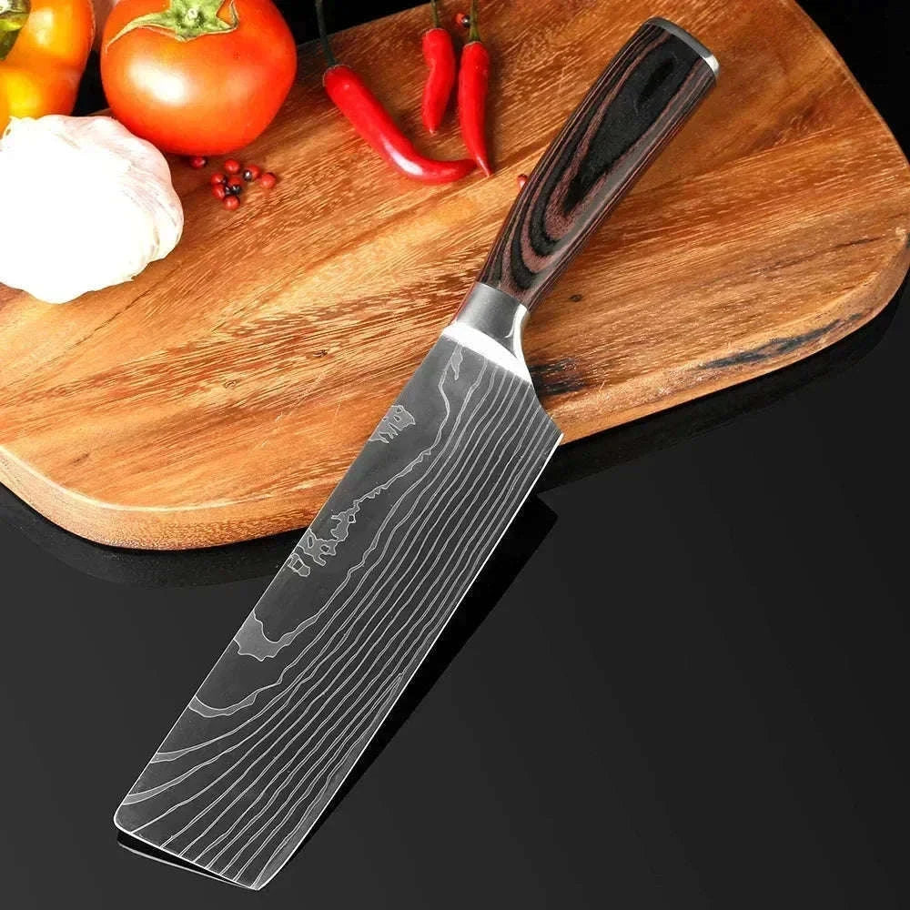 Damascus Kitchen Knife for Precise, Comfortable Daily Prep-5inch santoku knife