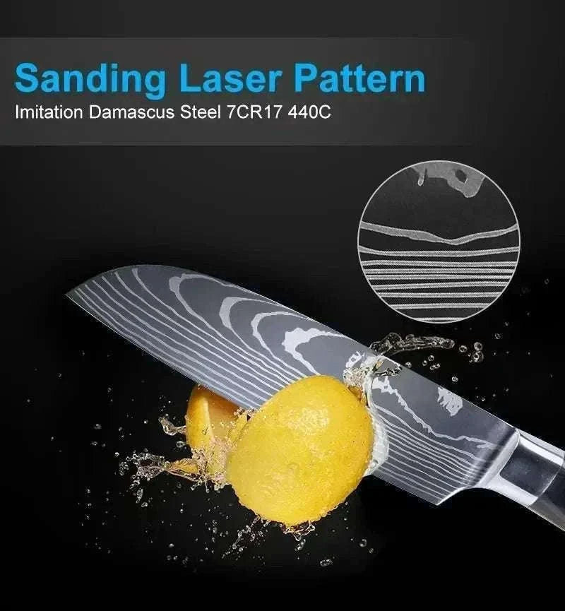 Damascus Kitchen Knife for Precise, Comfortable Daily Prep-5inch santoku knife