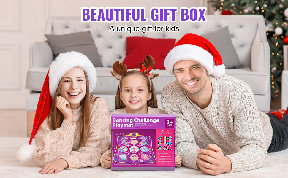 Kids Electronic Dance Mat with 9 Buttons, 3 Modes & 8 Levels