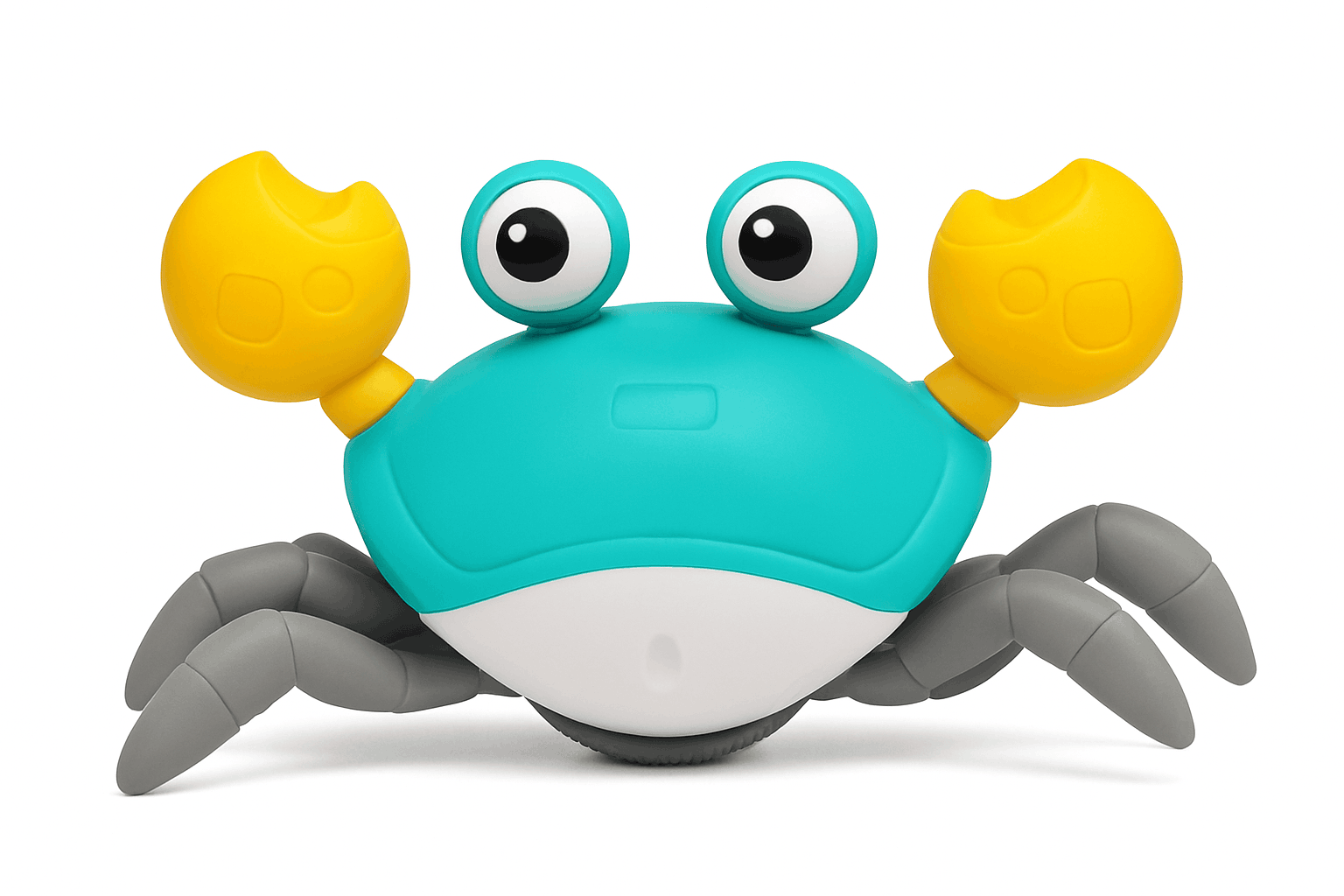 Dancing Crab Run Away Toy for Babies with Lights and Music-Blue