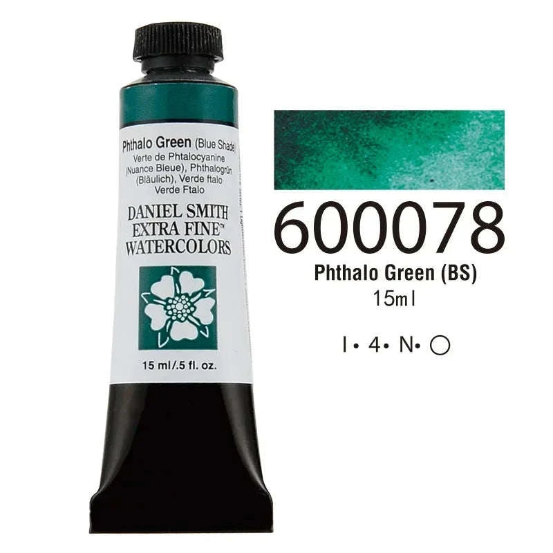 Daniel Smith Series 1 Natural Mineral Extra Fine Watercolor Paint 15ml-Phthalo Green